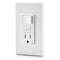 Leviton Switch, GFCI Receptacle, 125Vac, 5-15R GFSW1-W - alternate 2
